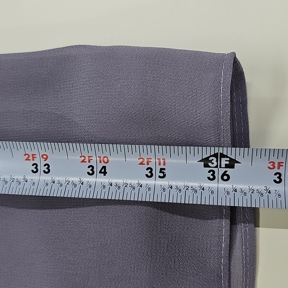 Le BosEmbellished Tiered Georgette Three-Piece Pantsuit Size 16 Lavender - Picture 12 of 14